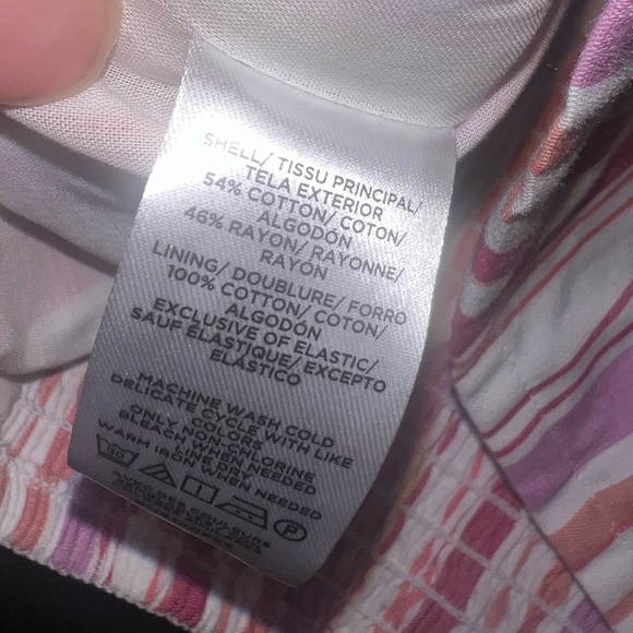 Loft Striped Crossover Halter Top Size Large EUC - Picture 8 of 13